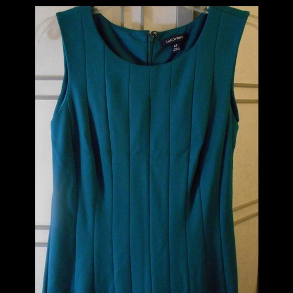 Lands End fit & flare midi dress sz 6 - Picture 3 of 6